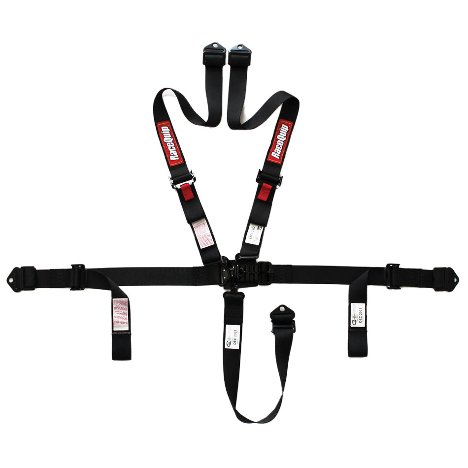 Harness 5pt L&L 2in P/U Lap Black SFI 16.1