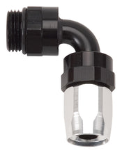 Load image into Gallery viewer, #6 90 Deg Swivel Hose End to #6 Port Black