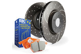 S8 Kits Orangestuff and GD Rotors; Rear; FMSI Pad No. D2032;