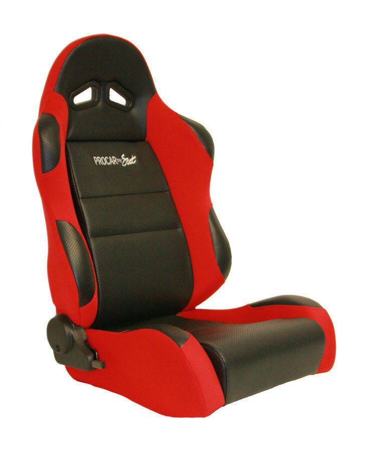 Sportsman Racing Seat - Right - Red Vinyl/Velour