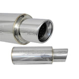 76MM Universal Muffler with TIP, Part No. SES300C, 3.00