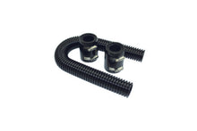 Load image into Gallery viewer, Radiator Hose Kit  24in w/Aluminum Caps Black