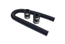 Load image into Gallery viewer, Radiator Hose Kit  36in w/Aluminum Caps Black