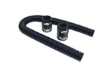 Radiator Hose Kit  36in w/Aluminum Caps Black