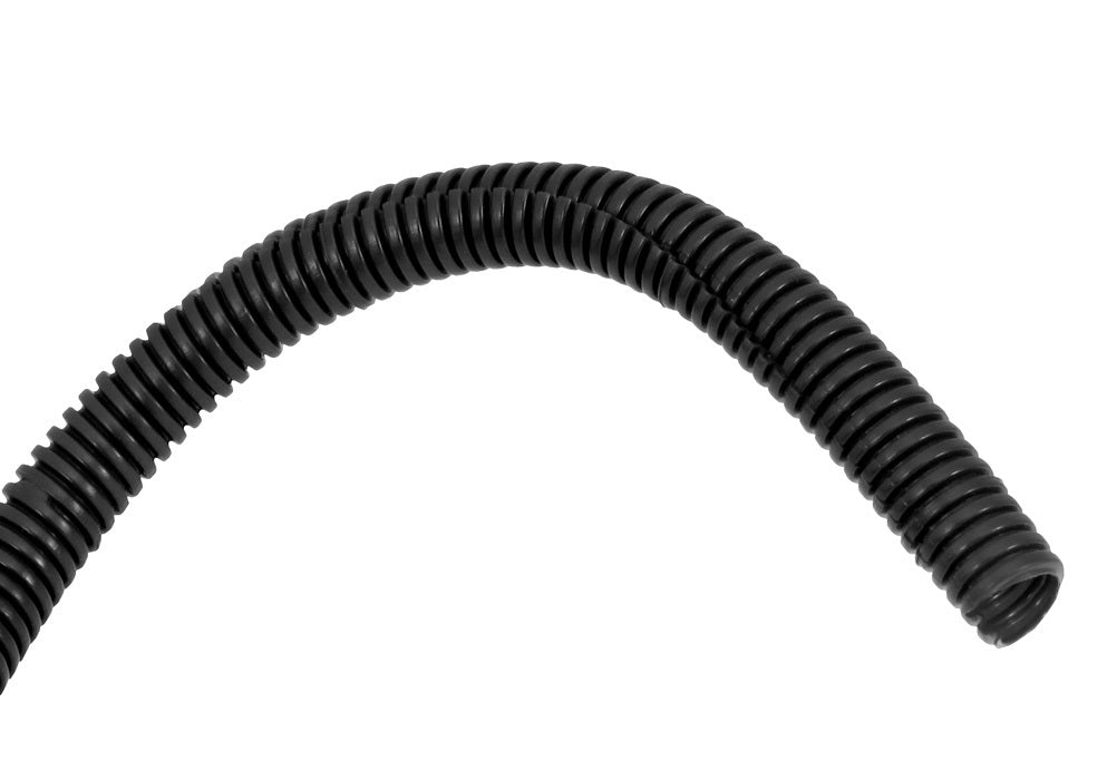 3/8in Convoluted Tubing 8' Black