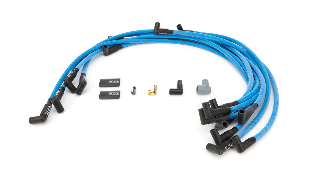 SBC Spark Plug Wire Set 90-Degree - Blue