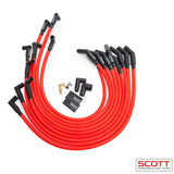 BBC Spark Plug Wire Set 90-Degree - Red