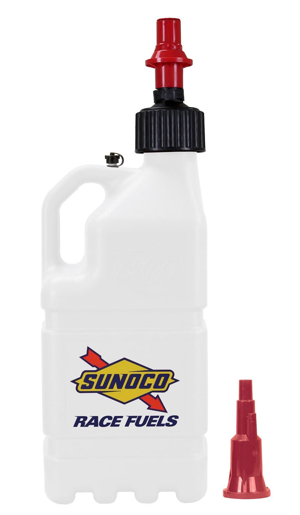 White Sunoco Race Jug w/ Fastflo Lid & Vehicle