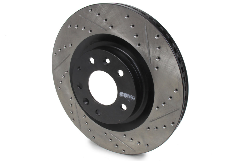 Sport Cryo Drilled/Slott ed Brake Rotor; Front Le