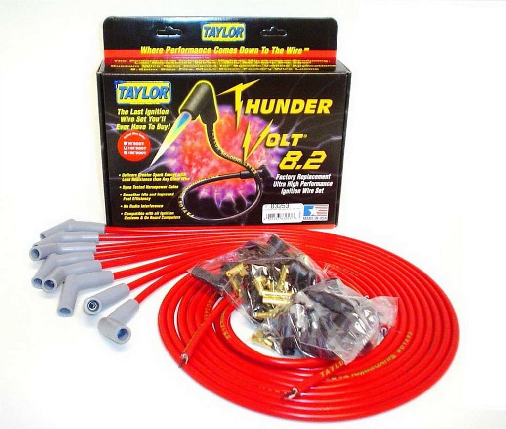 Univ Thundervolt Plug Wire Set 135 deg Red