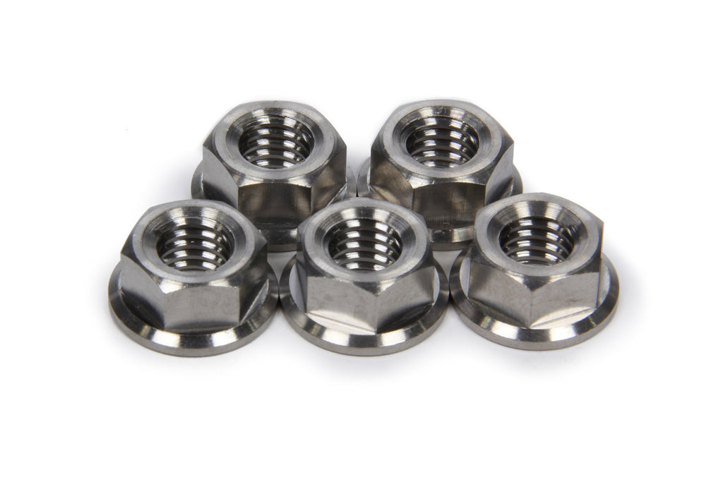 Front Hub Flange Nuts Titanium 3/8-16 5pk