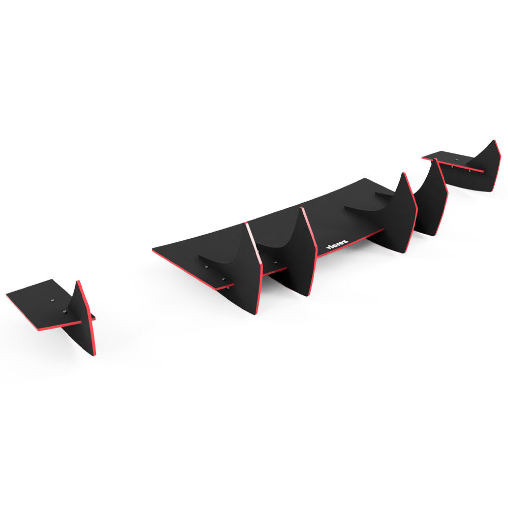 Vicrez Centa VR2 Rear Diffuser vz103816 | Audi TT 2022-2024 | Matte Black (Vinyl)