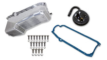 Load image into Gallery viewer, 4qt Alm Finned Oil Pan Kit SBC 86-02 Polished