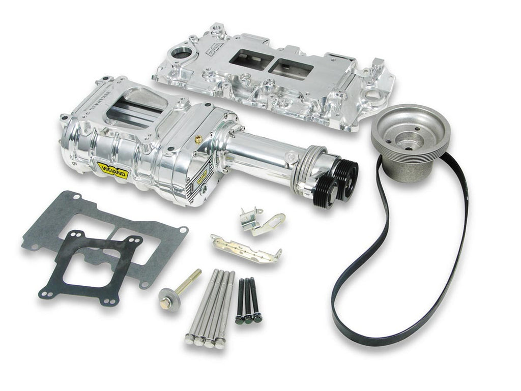 SBC 142 Supercharger Kit - Polished