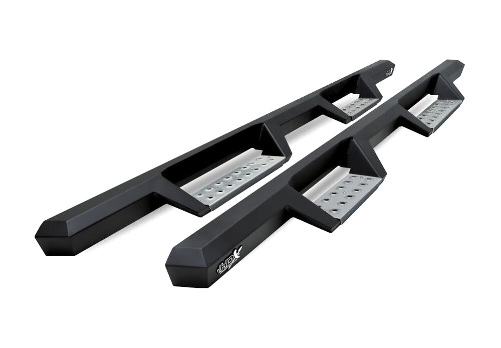 HDX Stainless Drop Nerf Step Bars Black