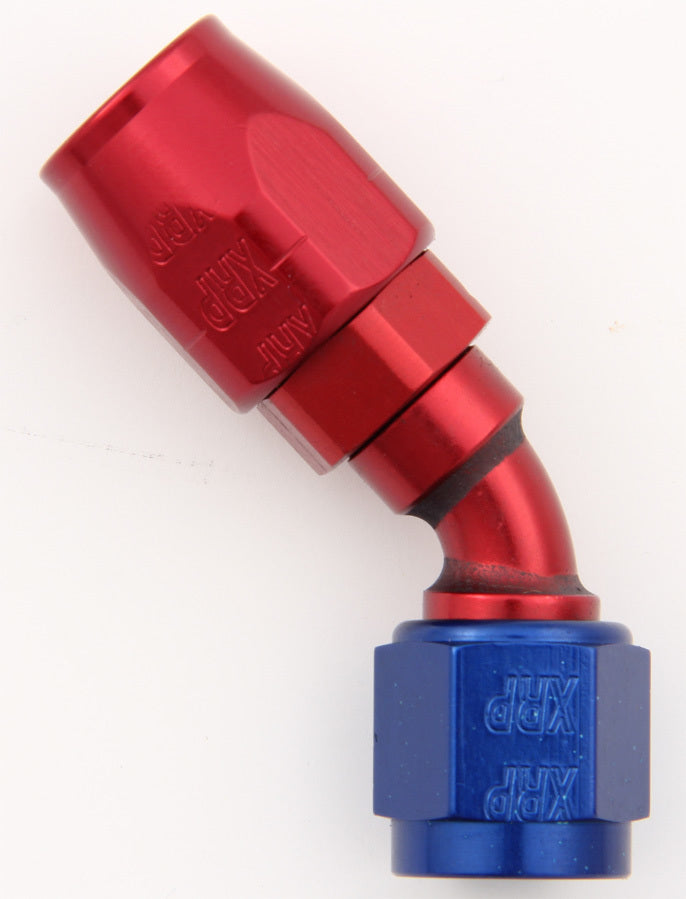 #6 45 Deg Dbl Swivel Hose End