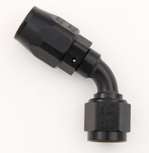 Load image into Gallery viewer, #8 60 Deg Dbl Swivel Hose End Black