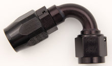 Load image into Gallery viewer, #6 120 Deg Dbl Swivel Hose End Black