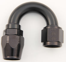 Load image into Gallery viewer, #6 180 Deg Dbl Swivel Hose End Black