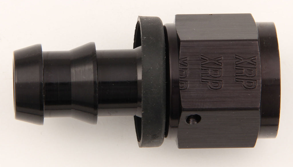 #10 Str Push-On Hose End Black