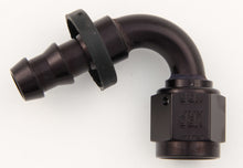 Load image into Gallery viewer, #6 120 Deg Push-On Hose End Black