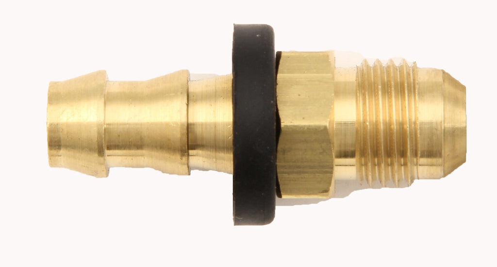 #6 Str Brass Push-On Hose End