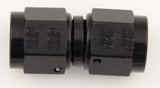 #8 Str Fem Flare Swivel Coupling Black