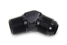 Load image into Gallery viewer, 10an Male 45 degree to 1/2 Npt Fitting Black