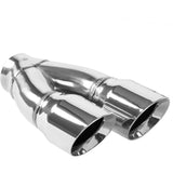 Dual Exhaust Tip - 2.25in. Inlet/3in. Outlet