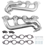 2019-2024 CHEVY TRUCK 5.3/6.2L 1-3/4” SHORTY Headers (POLISHED SILVER CERAMIC)