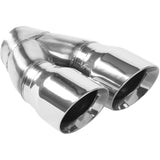 Dual Exhaust Tip - 2.25in. Inlet/3in. Outlet