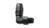 Male Hose End Fitting, 90 Degree; Size: -6AN; Pipe Thread: 3/8