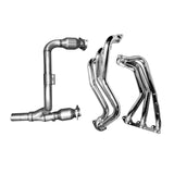 2007-11 JEEP WRANGLER 3.8 1-5/8 LONG TUBE HEADERS W/CATS Y PIPE (SILVER CERAMIC)