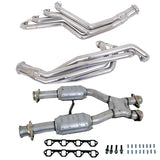 79-93 MUSTANG 5.0 1-5/8 LONG TUBE HEADERS PLUS MID PIPE (SILVER CERAMIC)