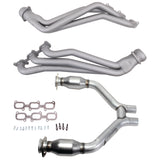 15-17 MUSTANG V6 1-3/4 LONG TUBE HEADERS PLUS SHORT MID PIPE (TITANIUM CERAMIC)