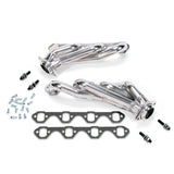 1986-1993 MUSTANG 5.0 1-5/8 SHORTY HEADERS (POLISHED SILVER CERAMIC)