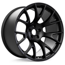 Load image into Gallery viewer, Hellcat Style Matte Black Wheel (20&quot; x 9&quot;, +20 Offset, 5x115 Bolt Pattern, 71.6 mm Hub) vzn111409