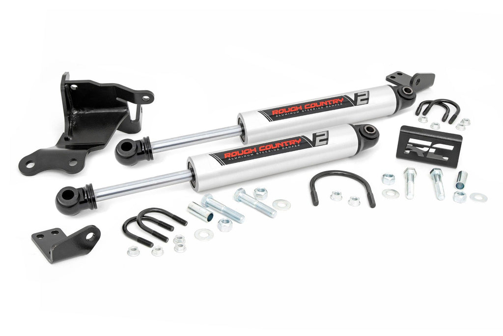 V2 Steering Stabilizer | Dual | 2.5-8 Inch Lift | Jeep Gladiator JT/Wrangler JL (18-24)