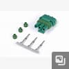 Plug and Pins Only -Suit 1 Bar GM MAP Sensor (Green), Includes: Pack of 3 Pins.