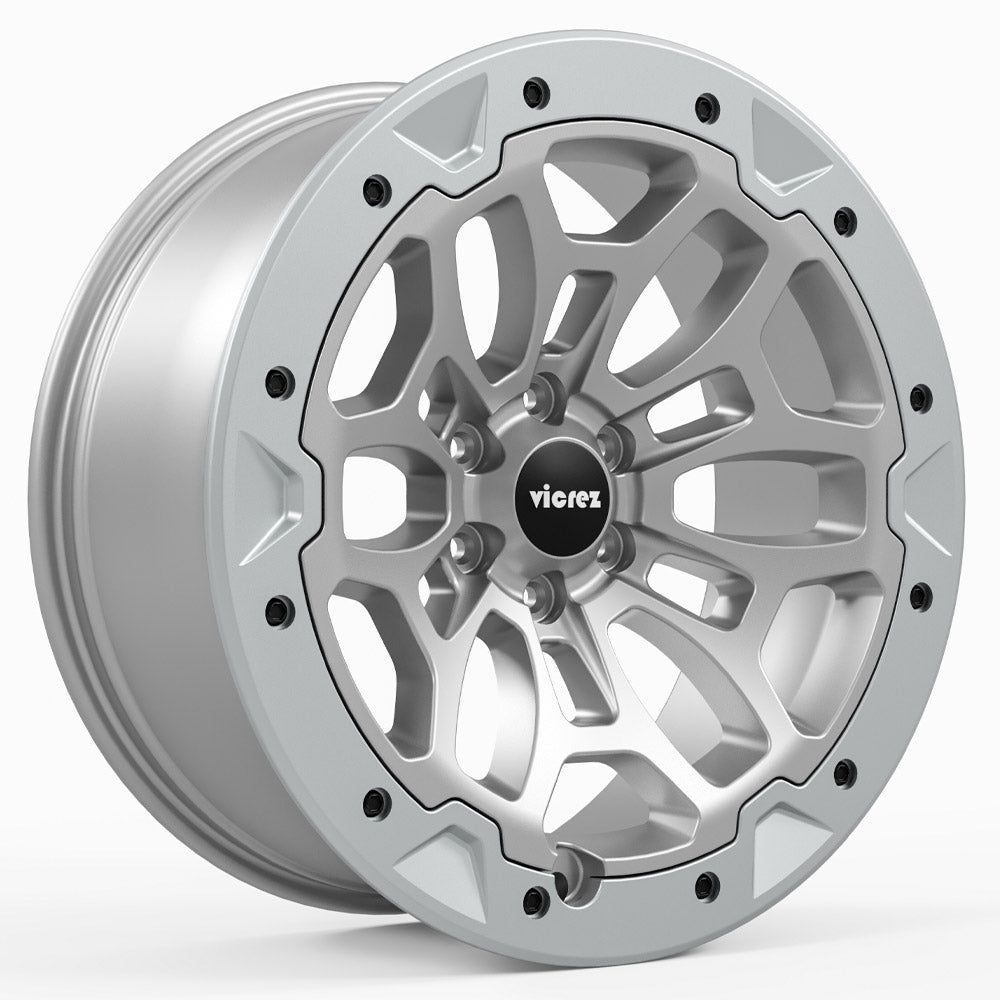 TRX Beadlock Style Matte Gray with Forged Beadlock Wheel (22" x 9", +18 Offset, 6x139.7 Bolt Pattern, 78.1 mm Hub) vzn118495