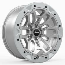 Load image into Gallery viewer, TRX Beadlock Style Matte Gray with Forged Beadlock Wheel (22&quot; x 9&quot;, +18 Offset, 6x139.7 Bolt Pattern, 78.1 mm Hub) vzn118495