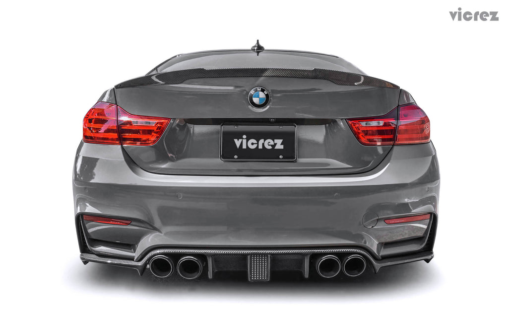 Vicrez LVZ Carbon Fiber Rear Diffuser vz101023 | BMW M4 F82 F83/ M3 F80 2014-2019