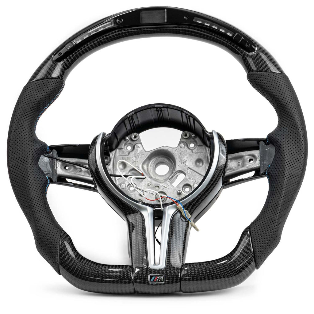 Vicrez Carbon Fiber M Performance Steering Wheel +LED vz102111-DL| BMW M2 F87 M3 F80 M4 F82 F83 M5 F10 / 2 3 4 Series/ X5 X6