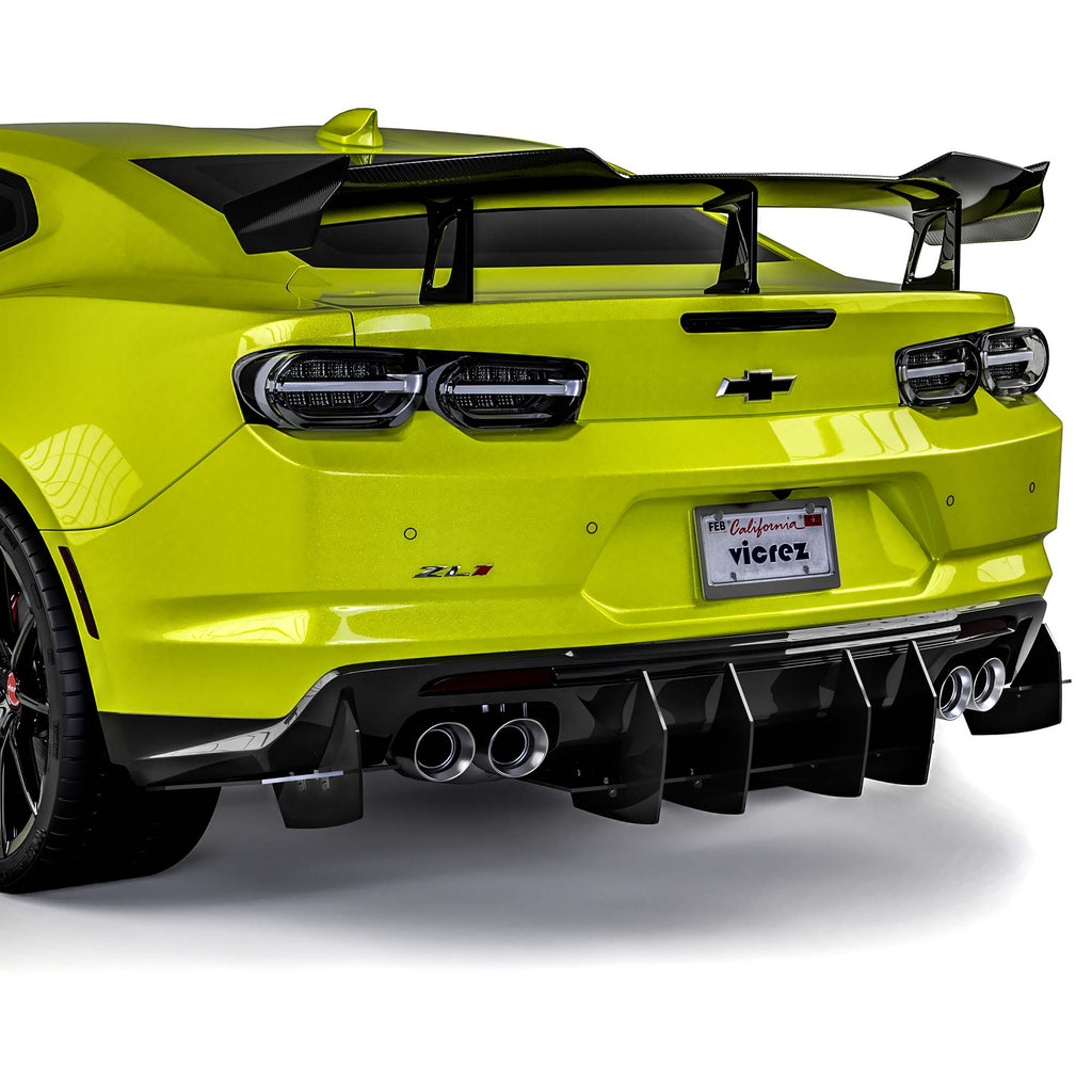 Vicrez Centa VR2 Rear Diffuser vz102138 | Chevrolet Camaro 2016-2024