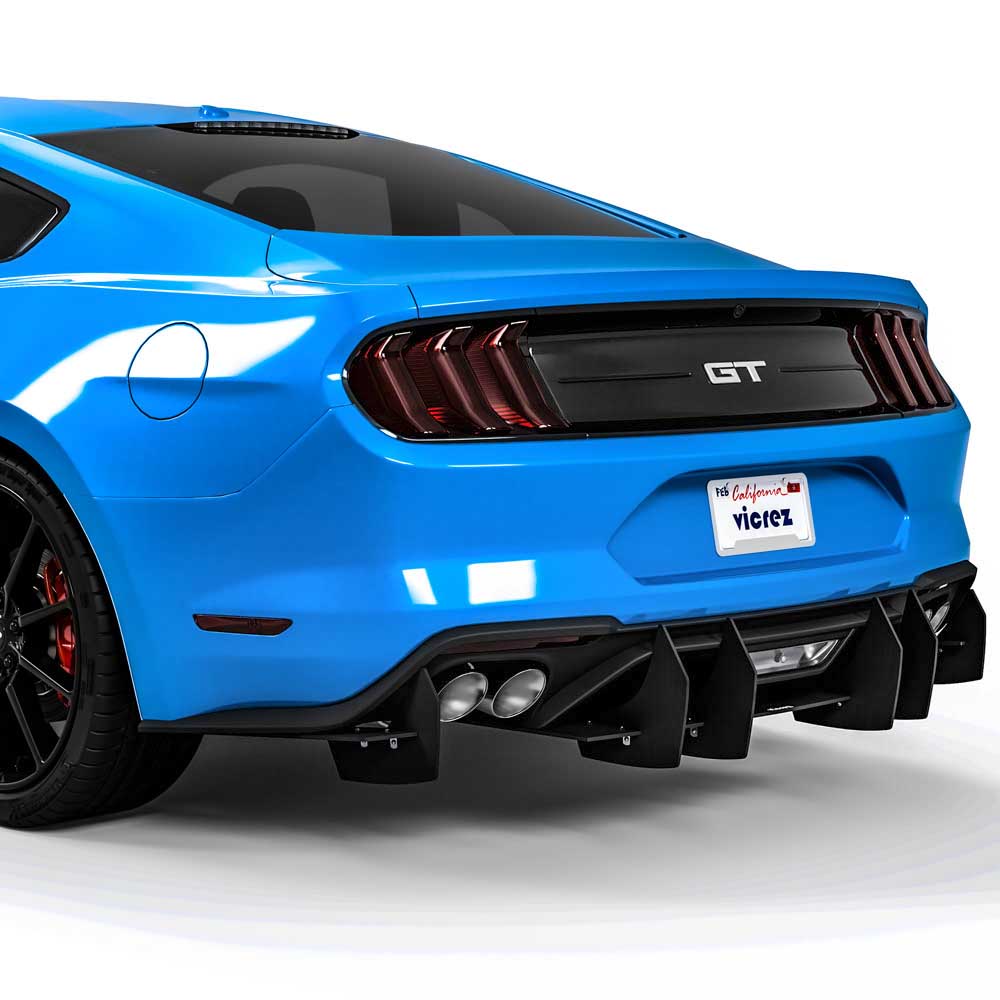 Vicrez Centa VR2 Rear Diffuser vz102312 | Ford Mustang 2018-2024