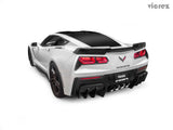 Vicrez VZ3 Style Rear Diffuser vz100689 | Chevrolet Corvette C7 2014-2019