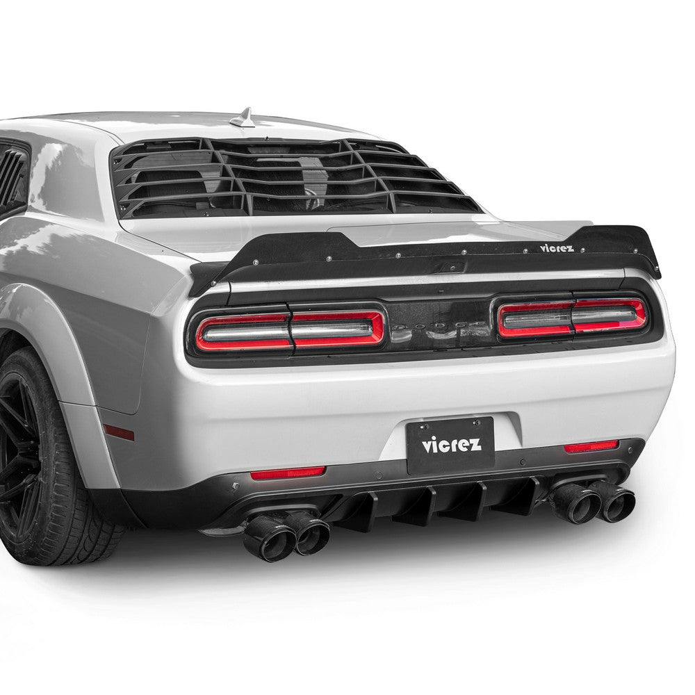 Vicrez CP Style Rear Diffuser vz102491| Dodge Challenger 2015-2023