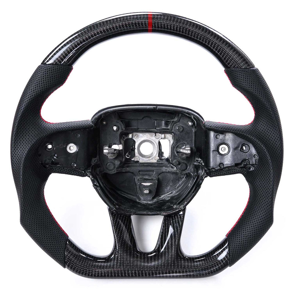 Vicrez Custom OEM Carbon Fiber Steering Wheel vz101784-DL | Dodge Challenger 2015-2023