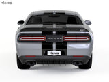 Vicrez LV Style Rear Diffuser Add-On vz101061 | Dodge Challenger 2015-2020