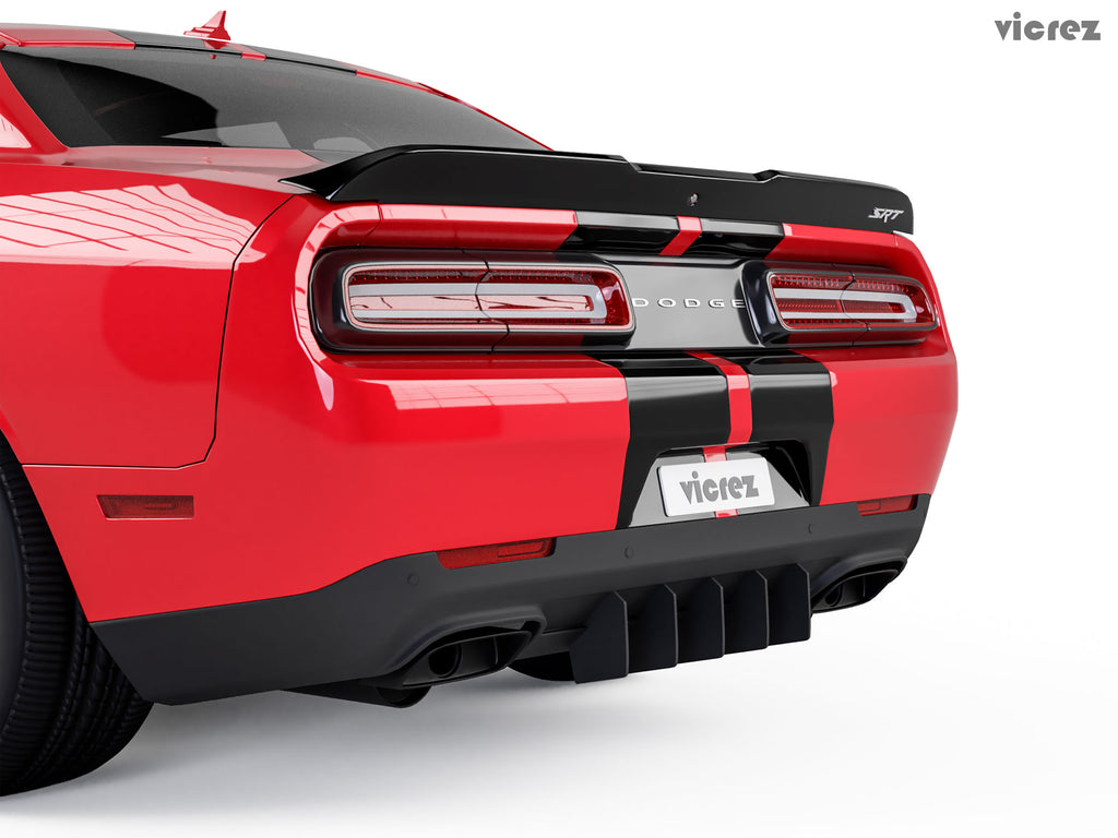 Vicrez Genali Rear Diffuser Add-on vz101399 | Dodge Challenger 2015-2020